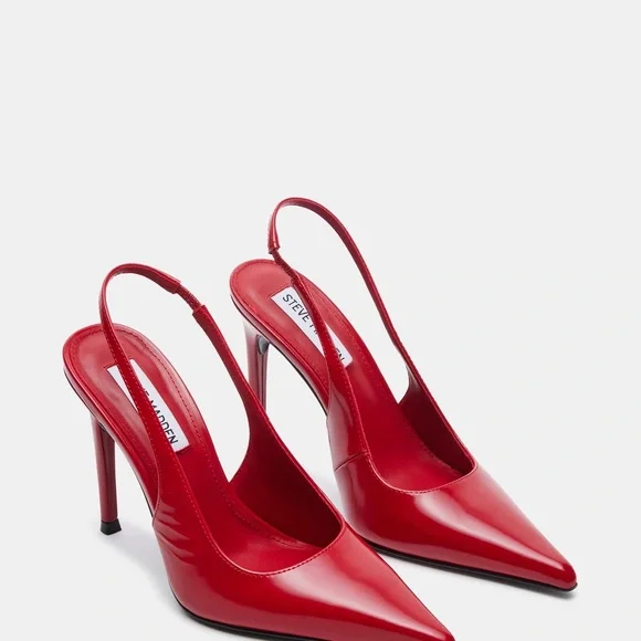 Steve Madden Reyes Red Heels - size 5 - Picture 3 of 10